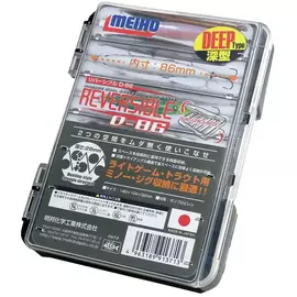 Коробка Meiho Reversible D-86 140x104x32mm к:clear, фото 